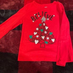 Girls long sleeve Christmas shirt